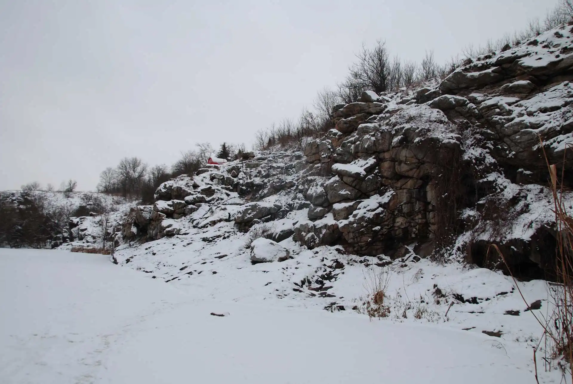 Радіонів пляж зимою