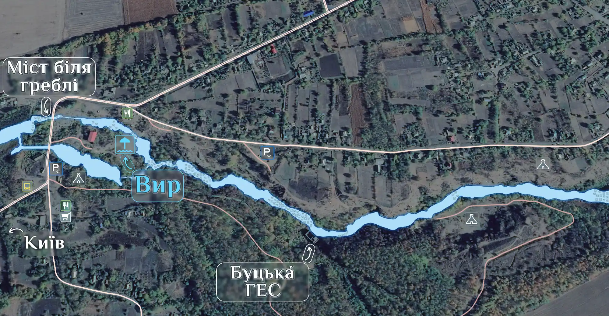 Де знаходиться пляж Вир