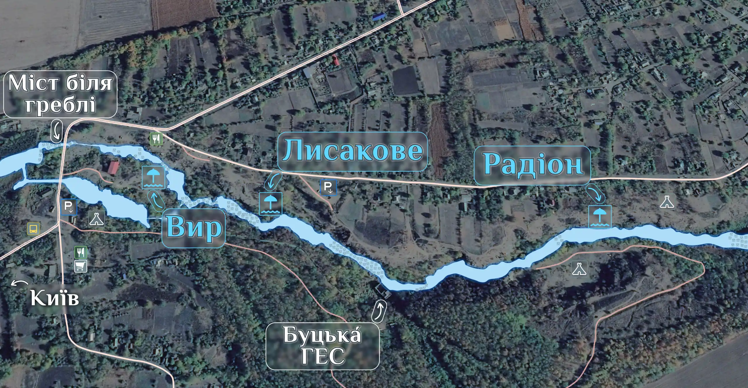 Буцький каньйон пляж