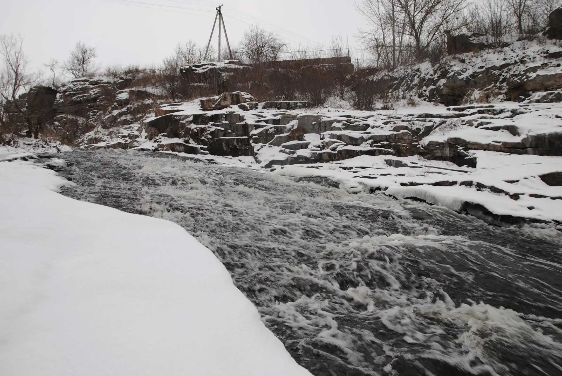 Пляж Вир взимку