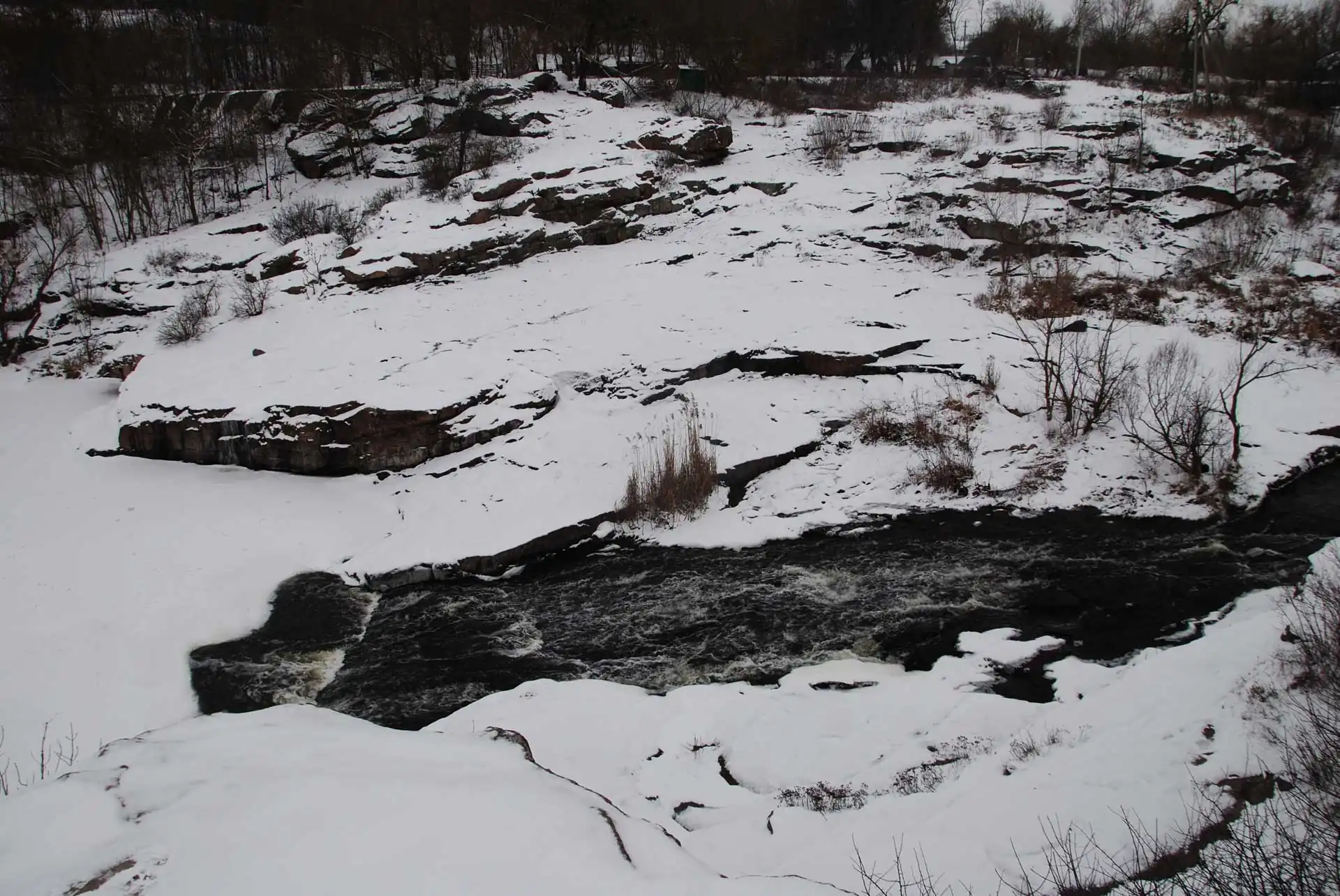 Пляж Вир зимою